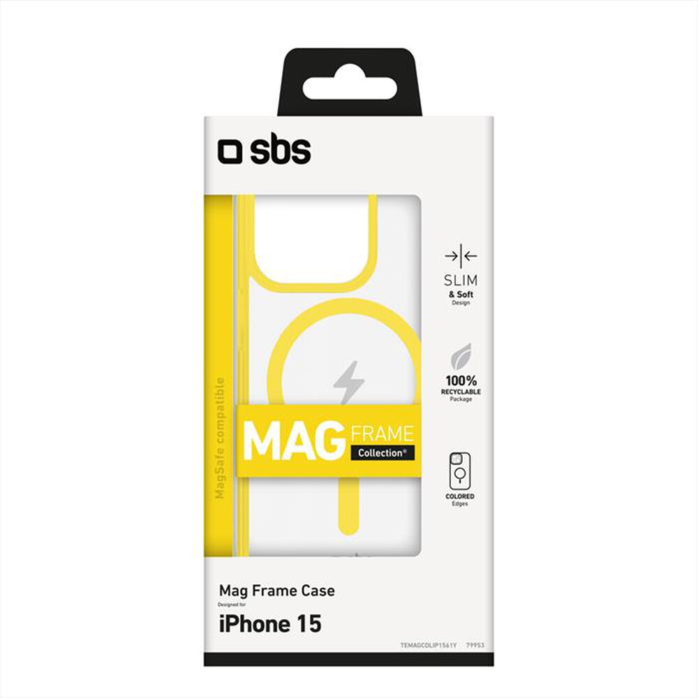 Immagine del prodotto SBS - Cover per iPhone 15 TEMAGCOLIP1561Y-Giallo