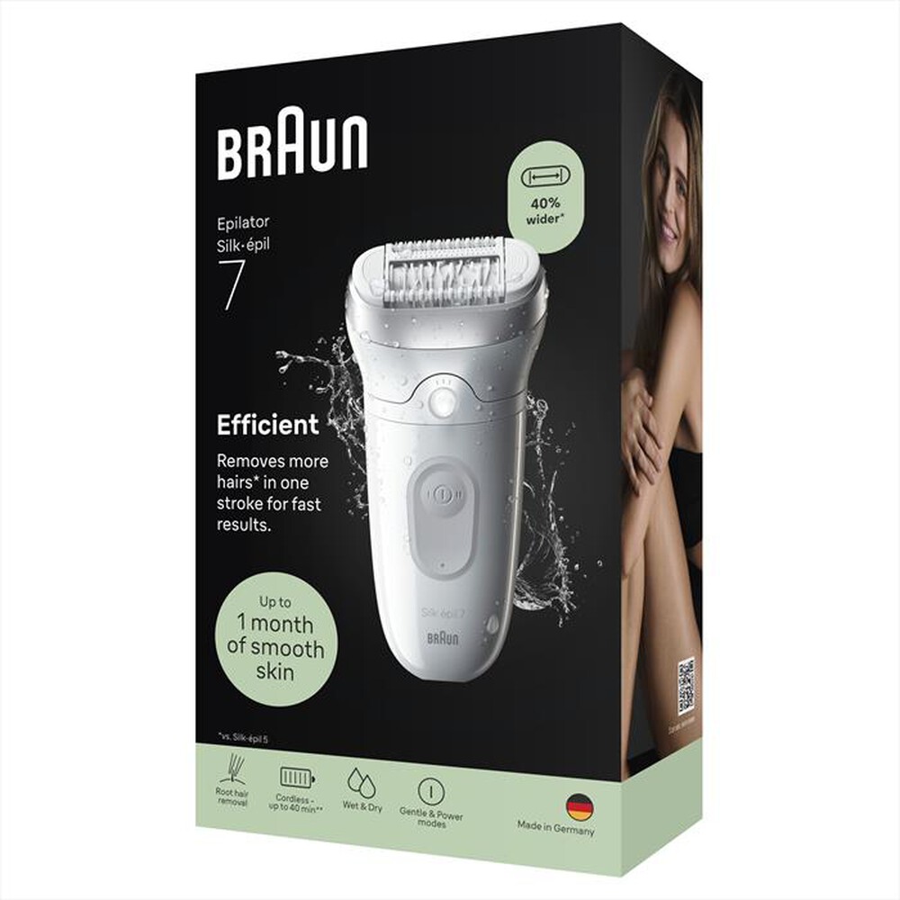 Immagine del prodotto BRAUN - Epilatore Wet & Dry LEGEPIL SE7-000 BOX MN-ARGENTO