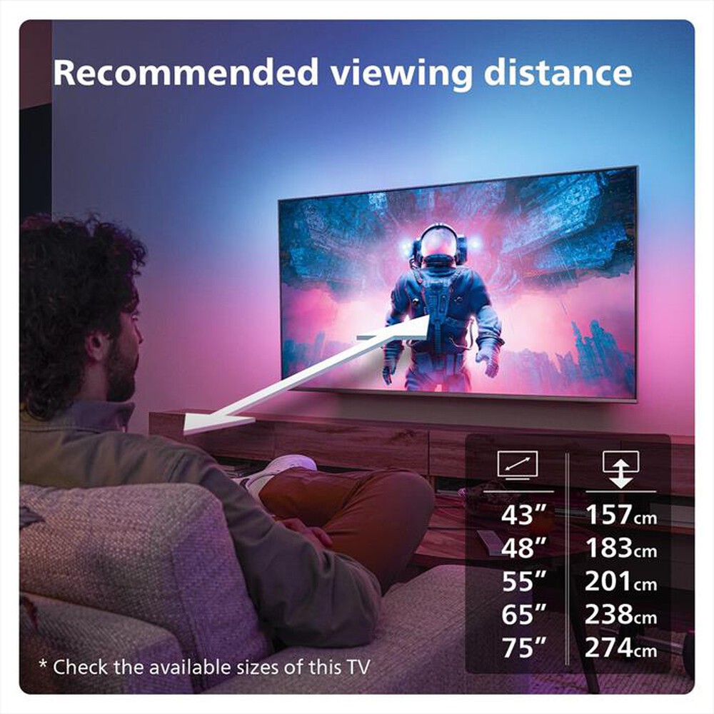 Immagine del prodotto PHILIPS - Smart TV LED UHD 4K 65" 65PUS8079/12-Black