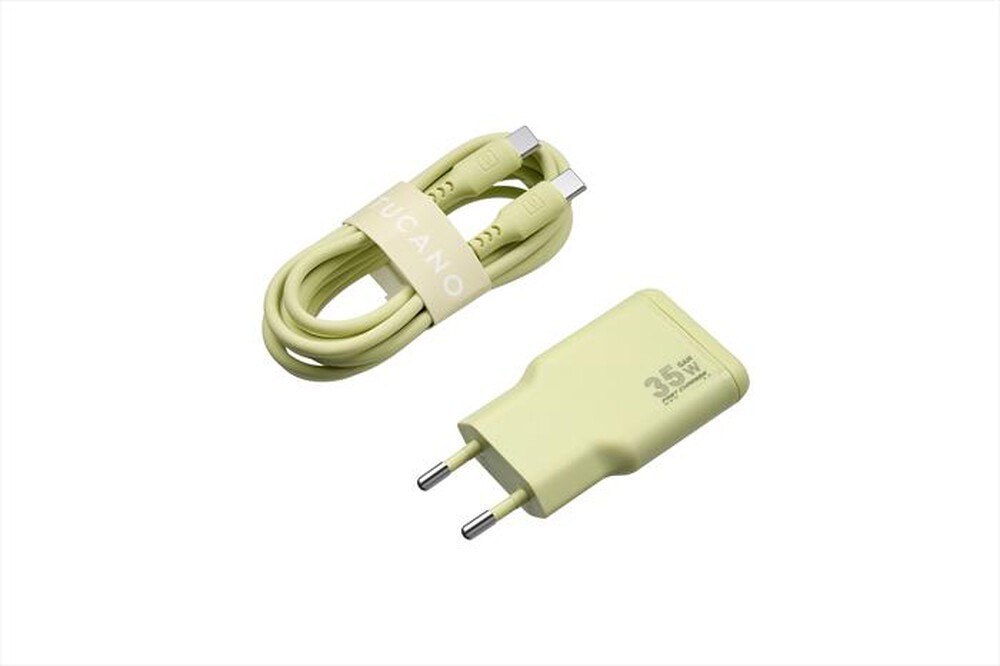 Immagine del prodotto TUCANO - Kit caricabatterie GaN/cavo USB-C ONE POWER-GIALLO