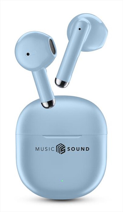 MUSIC SOUND - Auricolare Bluetooth a capsula BREEZE-Azzurro