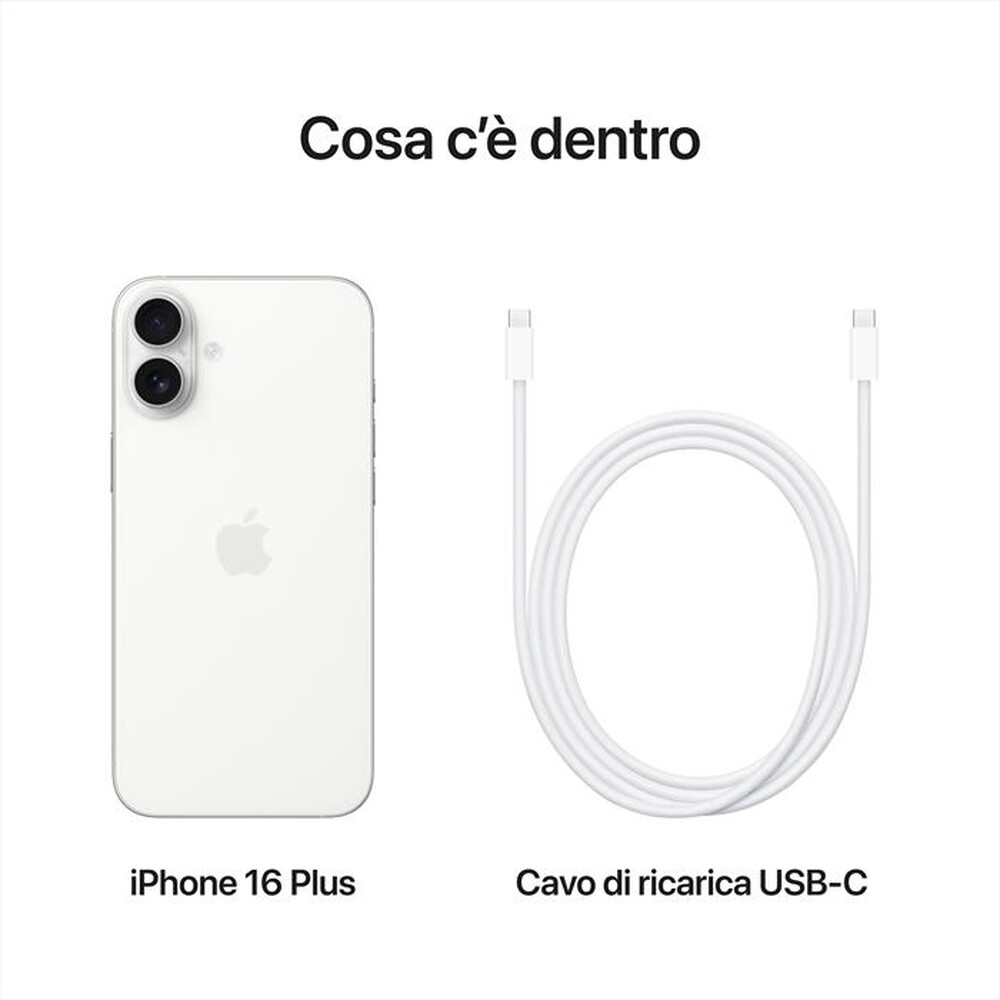 Immagine del prodotto APPLE - iPhone 16 Plus 128GB-Bianco