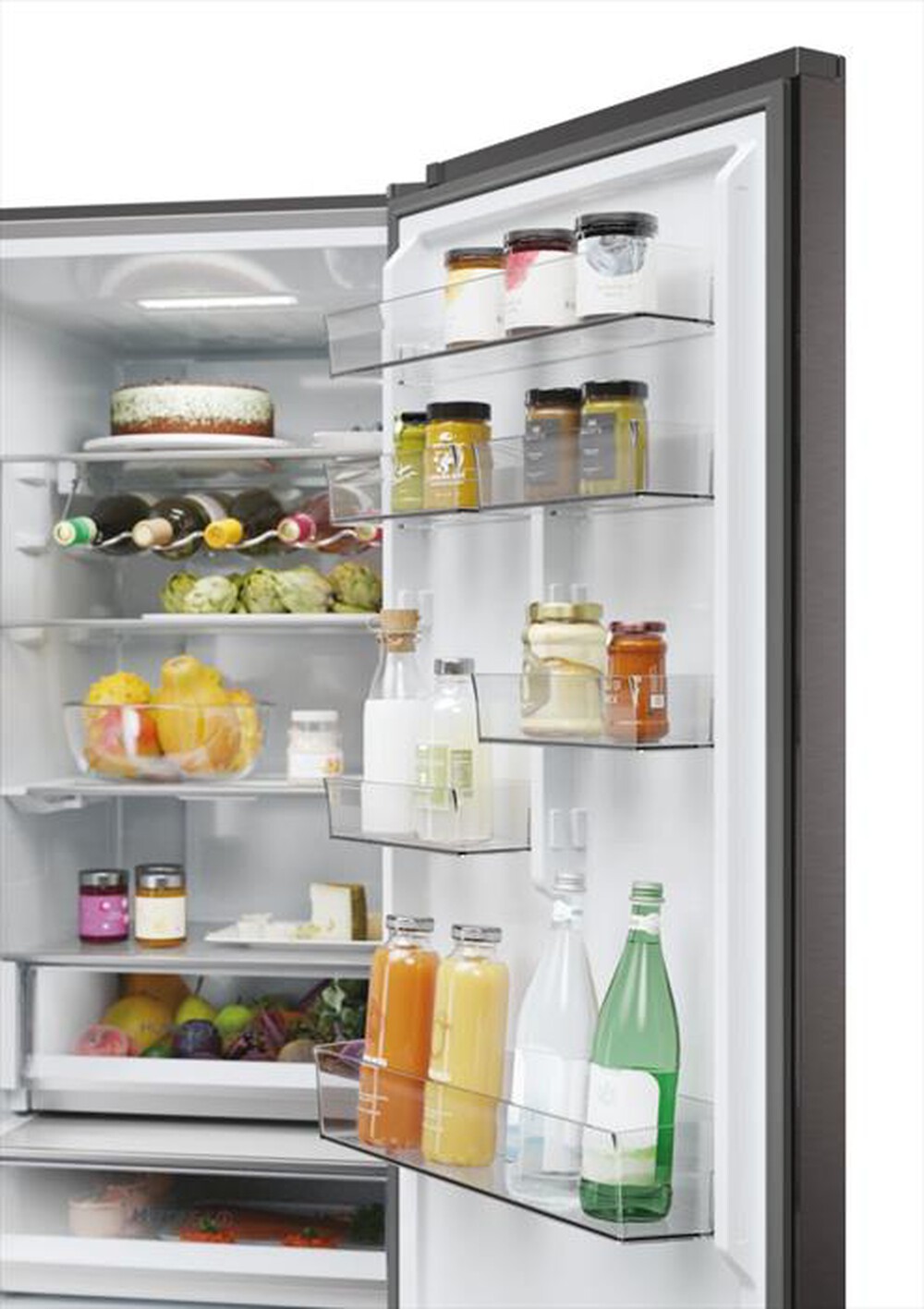Immagine del prodotto HAIER - Frigorifero combinato HDPW5620ANPD Classe A 409 lt-Platino