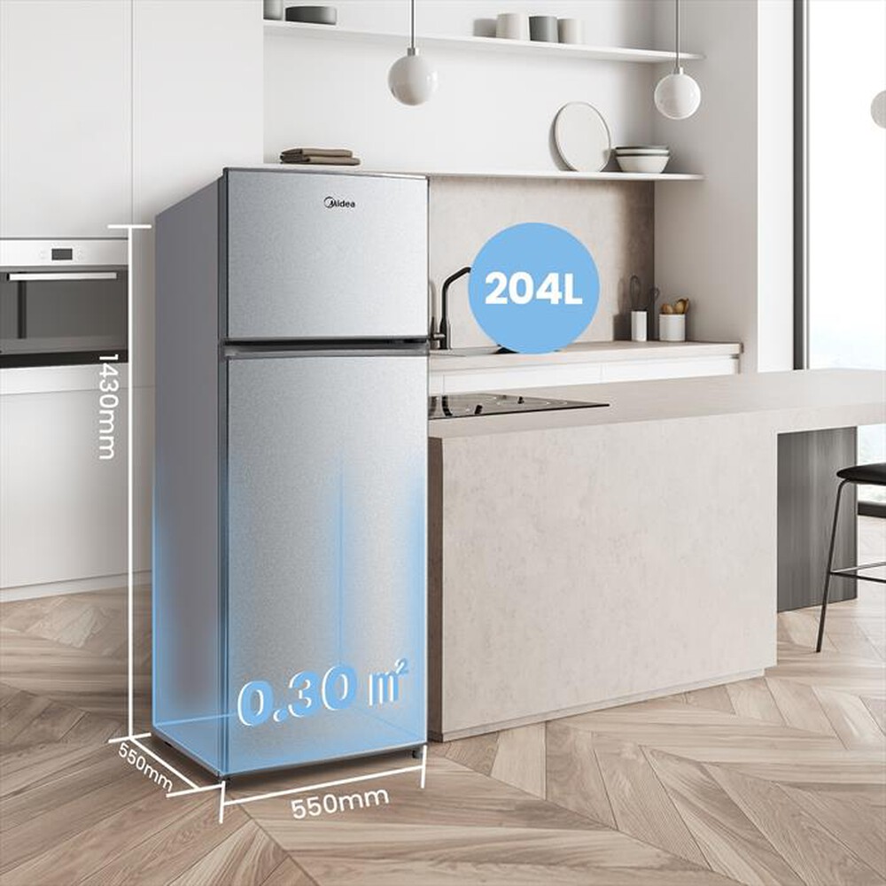 Immagine del prodotto MIDEA - Frigorifero 2 porte MDRT294FGE50  Classe E 204lt-Grigio