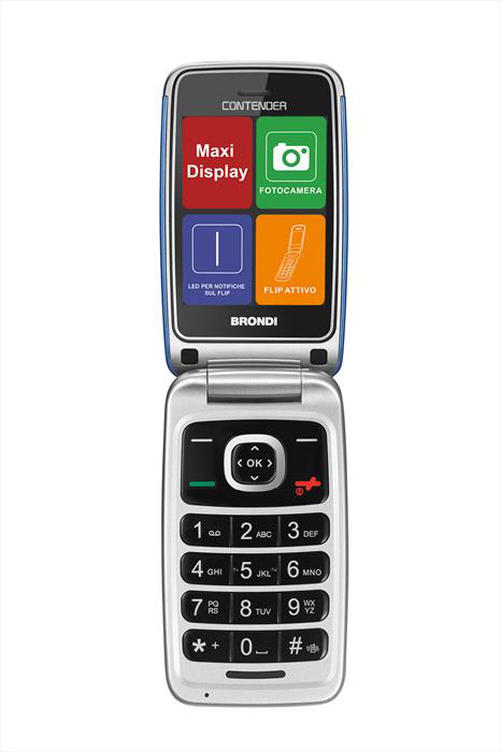 Immagine del prodotto BRONDI - Cellulare CONTENDER-BLUE METAL