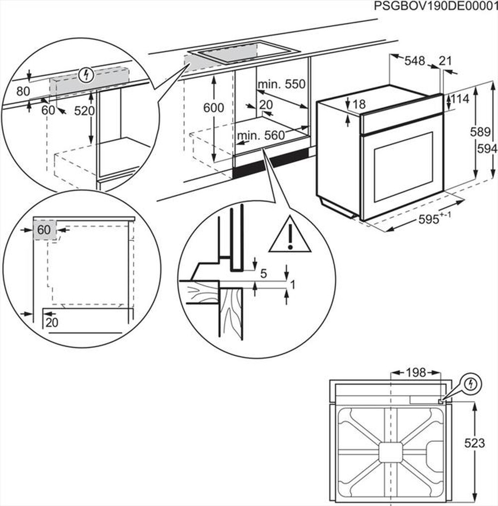 Immagine del prodotto ELECTROLUX - Forno incasso elettrico EOD3S44TX2 Classe A-Inox antimpronta