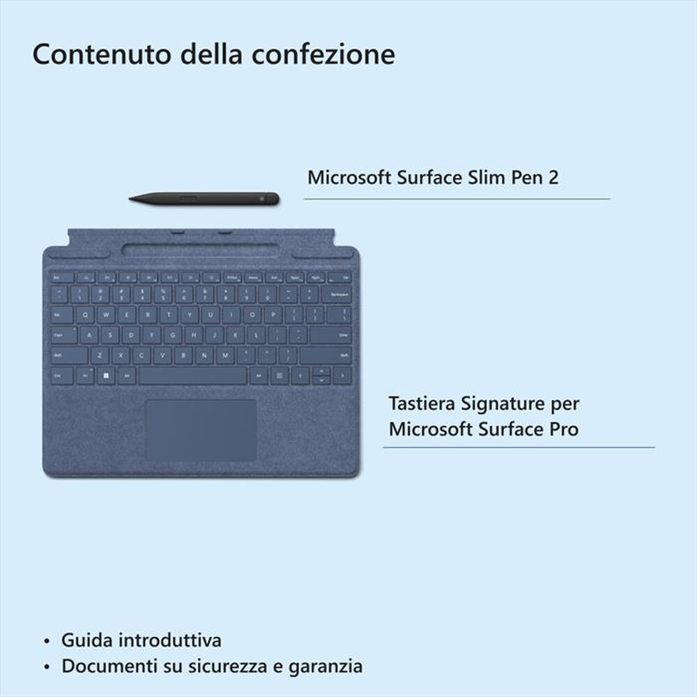 Immagine del prodotto MICROSOFT - TASTIERA SIGNATURE PER SURFACE PRO-zaffiro
