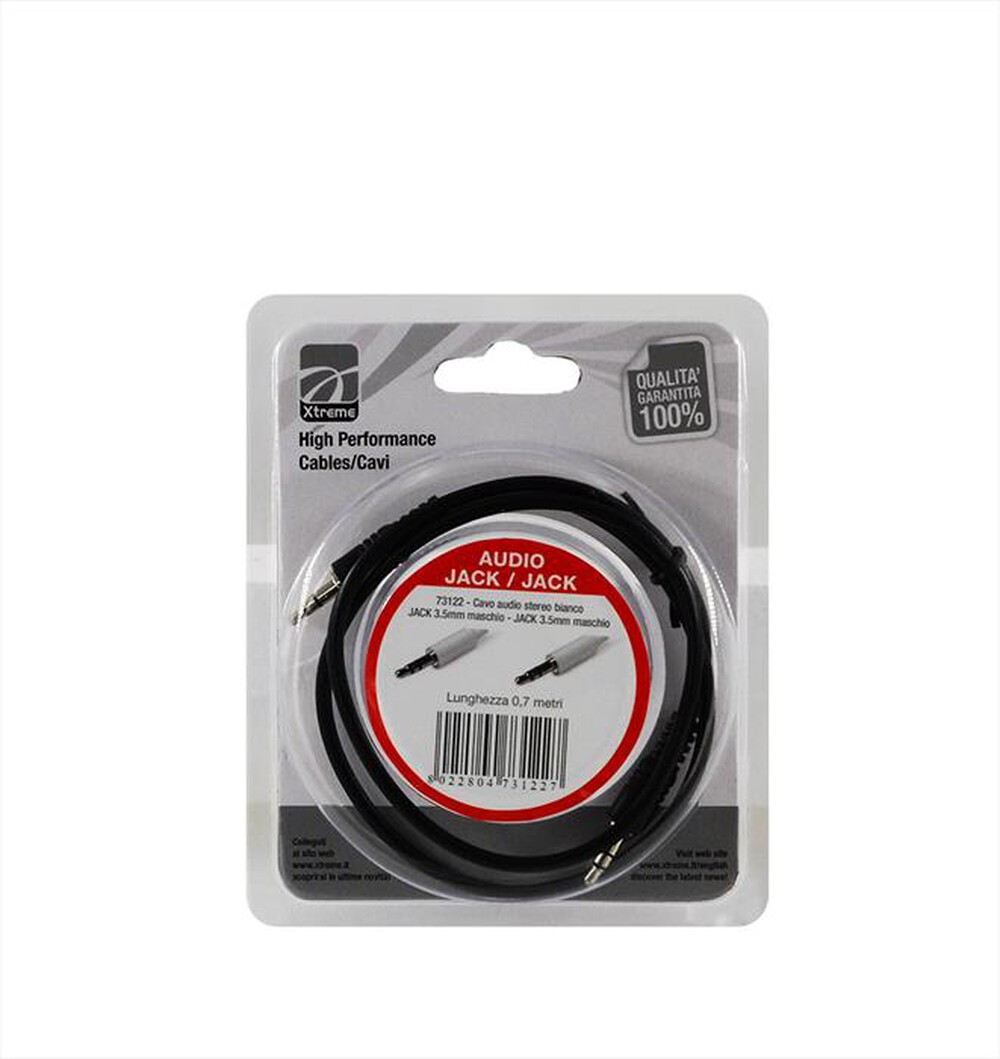 Immagine del prodotto XTREME - CAVO AUDIO JACK 3.5ST M-NERO