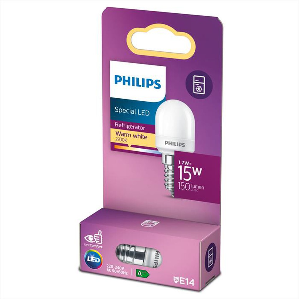 Immagine del prodotto PHILIPS - LED OLIVA E SFERA 1,7 W 15 W E14 LUCE BIANCA CALDA