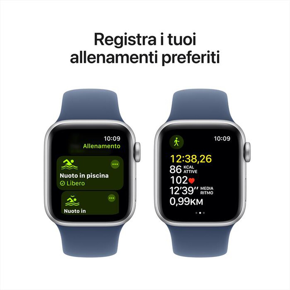 Immagine del prodotto APPLE - Watch SE GPS + Cellular 40mm Cassa Alluminio-Argento Sport Band Denim - M/L