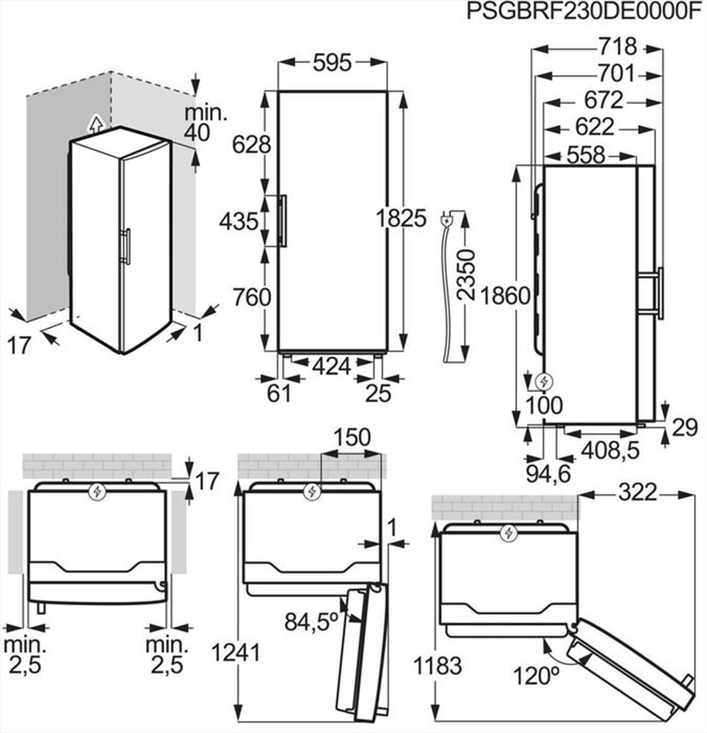 Immagine del prodotto ELECTROLUX - Congelatore verticale LUT6NE28W Classe E 279 lt-Bianco