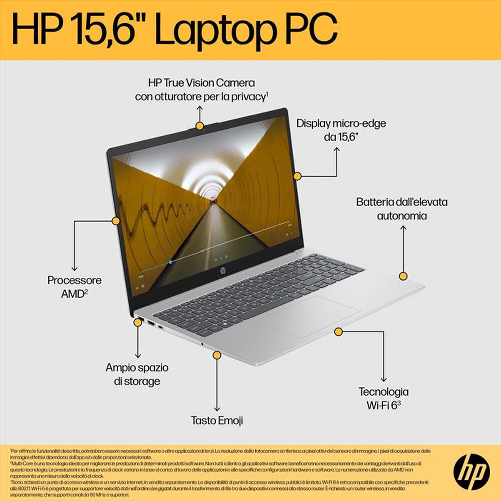 Immagine del prodotto HP - Laptop 15-FC0077NL Windows 11 Home 15.6"-Natural Silver