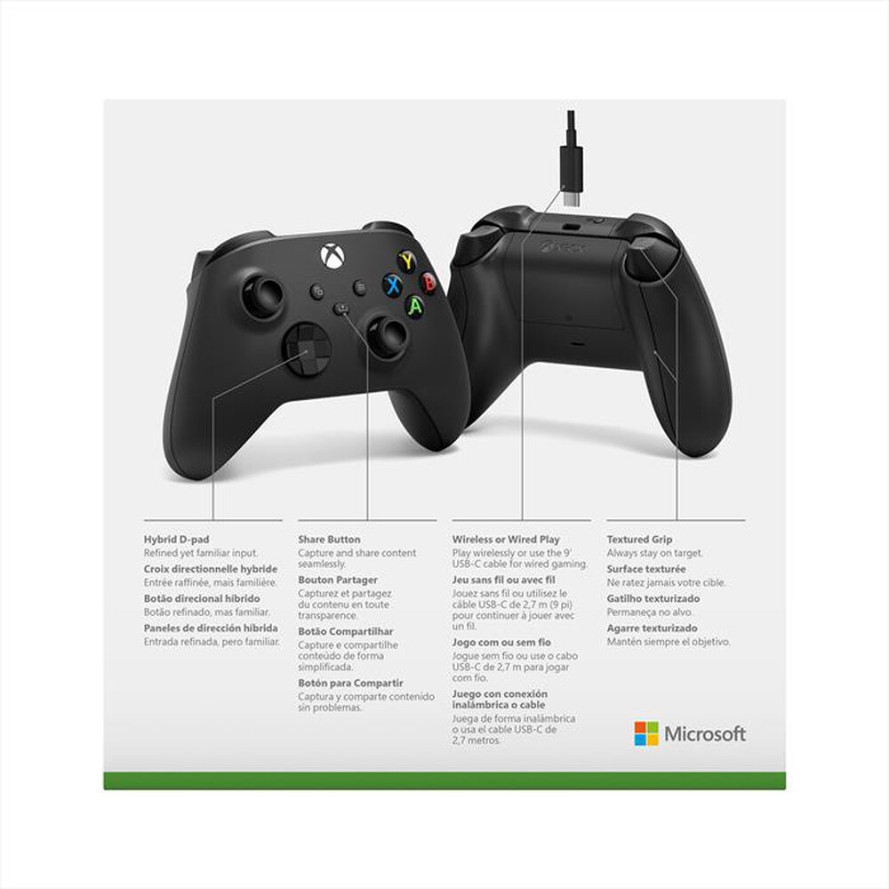 Immagine del prodotto MICROSOFT - XBOX WLC M USBC PC CONTROLLER-nero