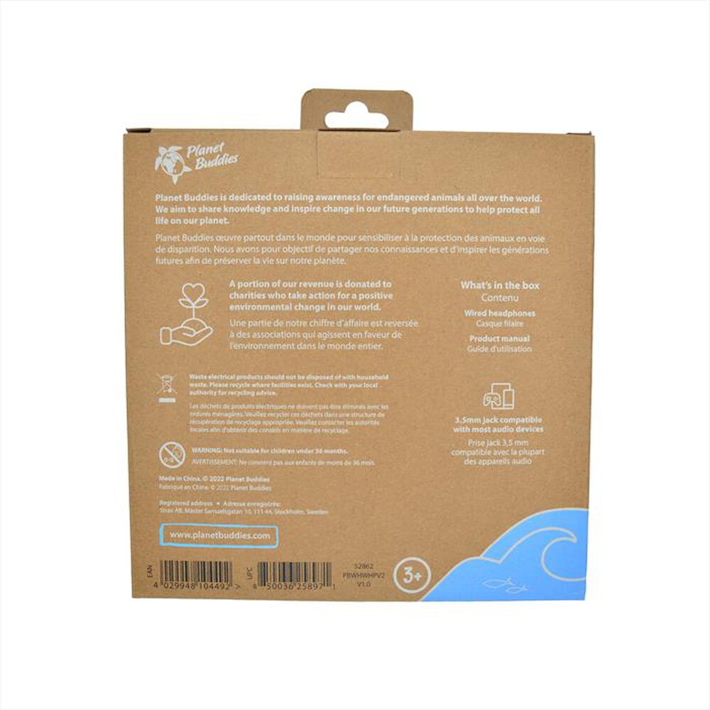 Immagine del prodotto PLANET BUDDIES - Cuffie wired NOAH THE WHALE-Blu - Blue
