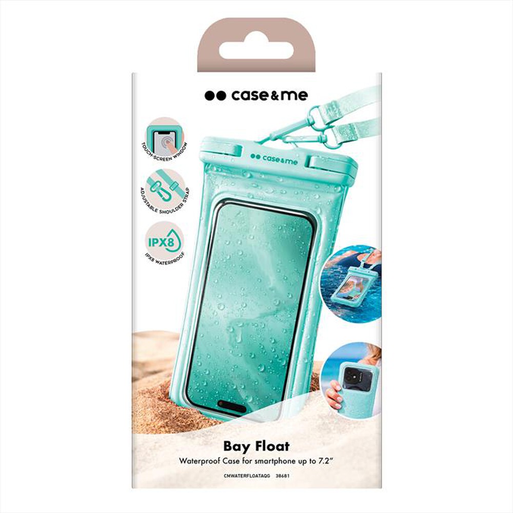 Immagine del prodotto CASEME - Custodia impermeabile galleggiante con tracolla-verde acqua