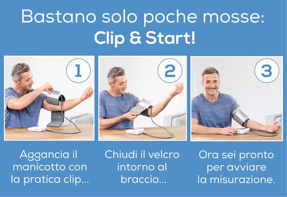 Immagine del prodotto BEURER - BM 51 easy Clip Misuratore di Pressione da braccio-Bianco