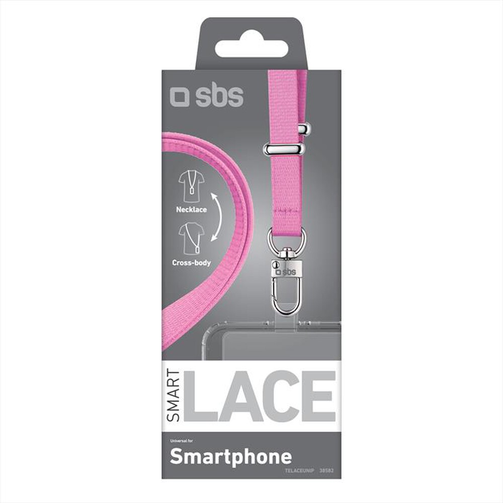 Immagine del prodotto SBS - Laccetto piatto universale per smartphone-Rosa