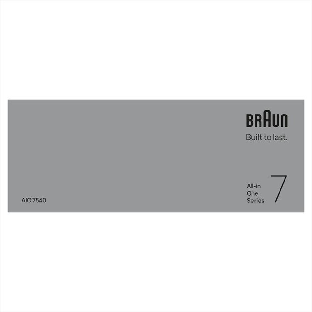 Immagine del prodotto BRAUN - Rasoio AIO 7540-BLU