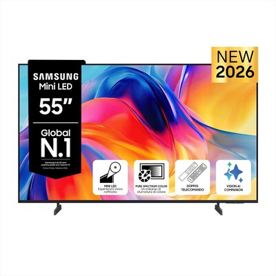 SAMSUNG - Smart TV Mini LED 4K AI 55" UE55M70HAUXZT-Titan Gray