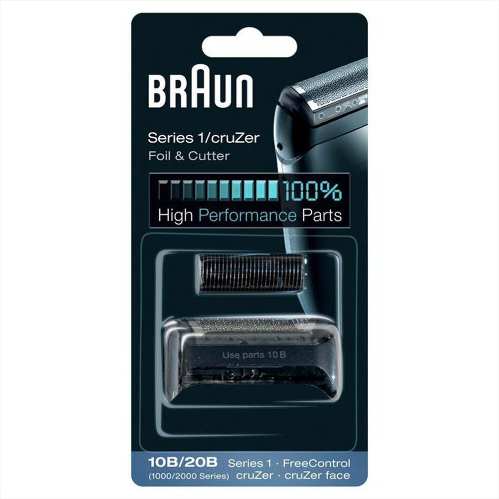 Immagine del prodotto BRAUN - Testina Di Ricambio Rasoio 10B/20B-Nero
