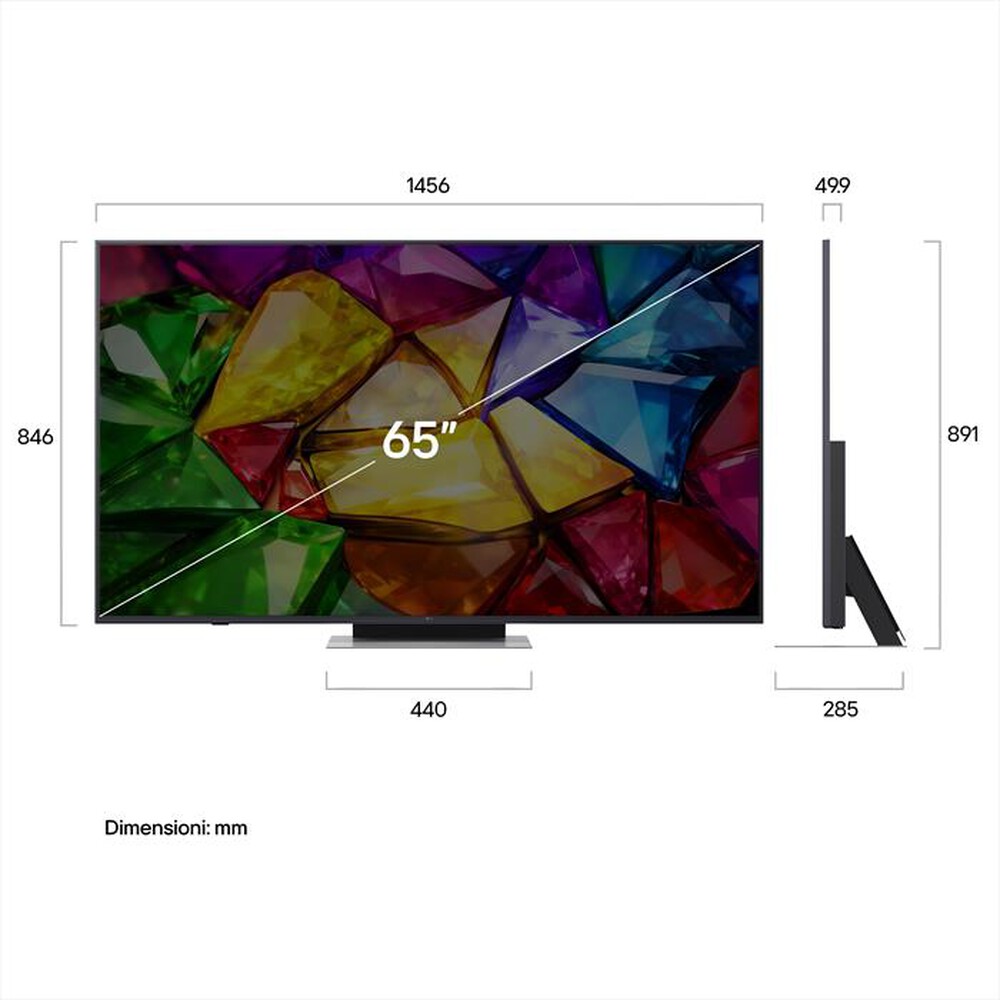 Immagine del prodotto LG - Smart TV Mini LED RGB 4K 65" PRO 65MRGB88B6B-Charcoal Black