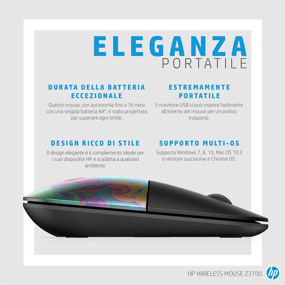 Immagine del prodotto HP - Z3700 WIFI MOUSE-Lumiere Blue