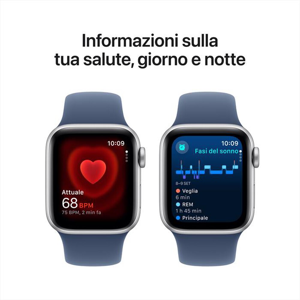 Immagine del prodotto APPLE - Watch SE GPS + Cellular 40mm Cassa Alluminio-Argento Sport Band Denim - M/L