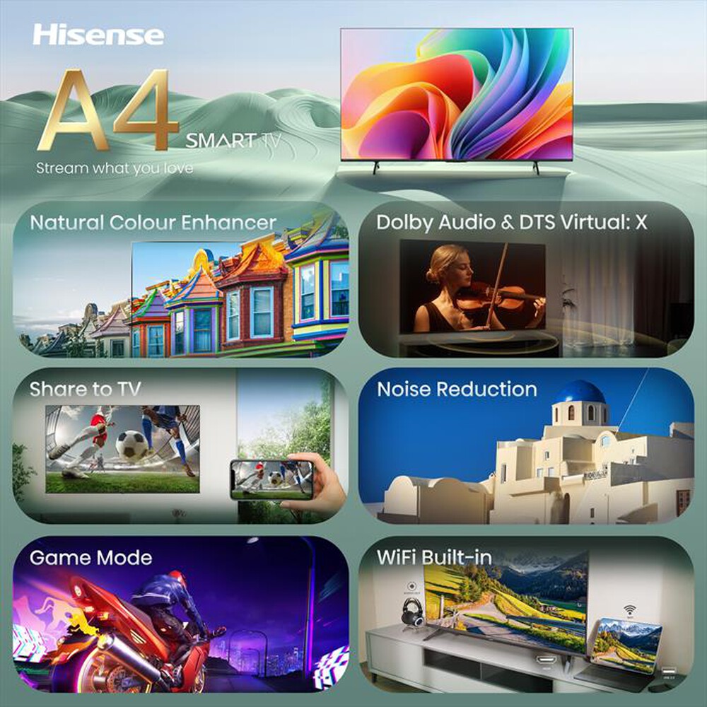 Immagine del prodotto HISENSE - Smart TV LED FHD 40" 40A49S-NERO