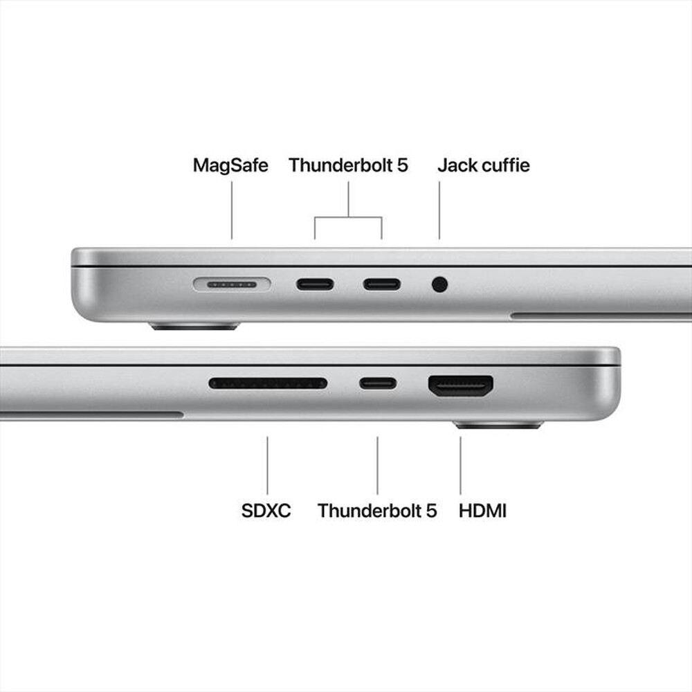 Immagine del prodotto APPLE - MacBook Pro 16" M5 Max Core 18 CPU 40 GPU 48GB 2TB-Argento