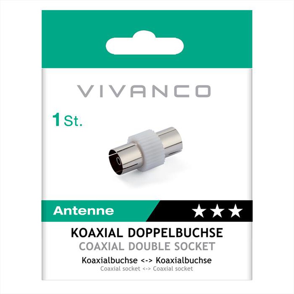 Immagine del prodotto SBS - Coaxial double socket-Bianco