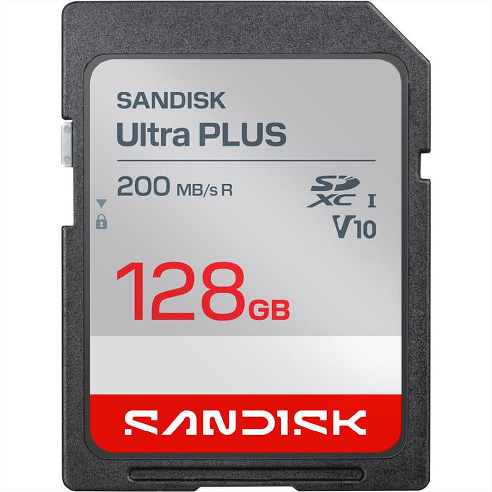 Immagine del prodotto SANDISK - MicroSD Ultra Plus 128GB UHS-I U1 V10-grigio