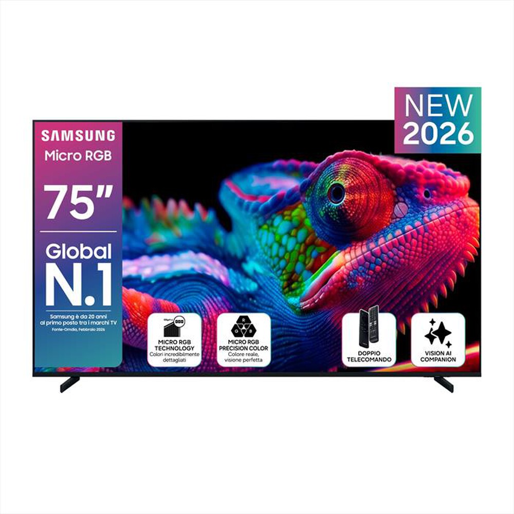 Immagine del prodotto SAMSUNG - Smart TV Micro RGB Vision AI 4K 75" MRE75R85HAUXZT-Titan Black