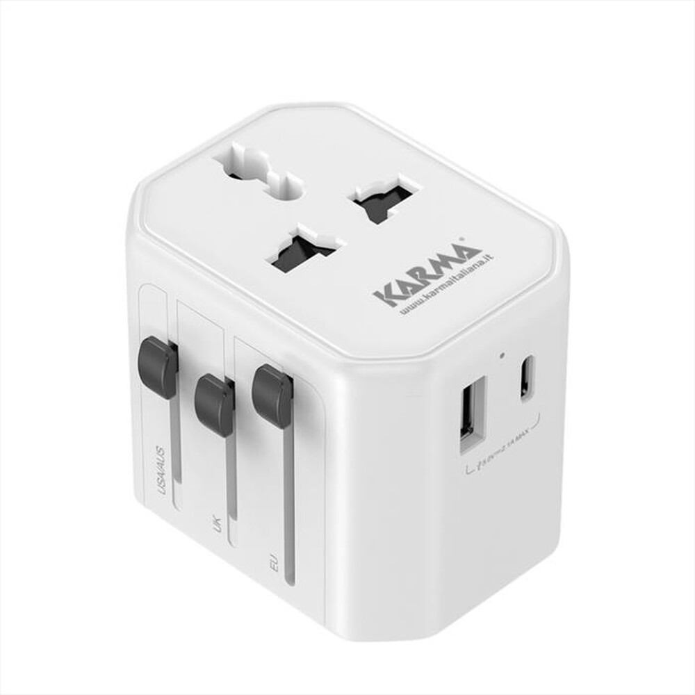 Immagine del prodotto KARMA - Adattatore da viaggio CC 9600USB-Bianco