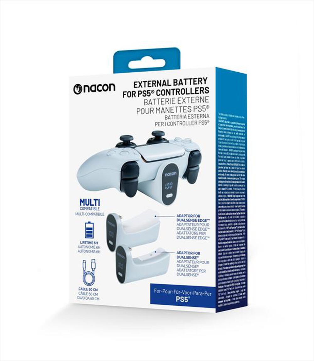 Immagine del prodotto NACON - BATTERIA ESTERNA PER CONTROLLER DUALSENSE / DSEDGE-Bianco