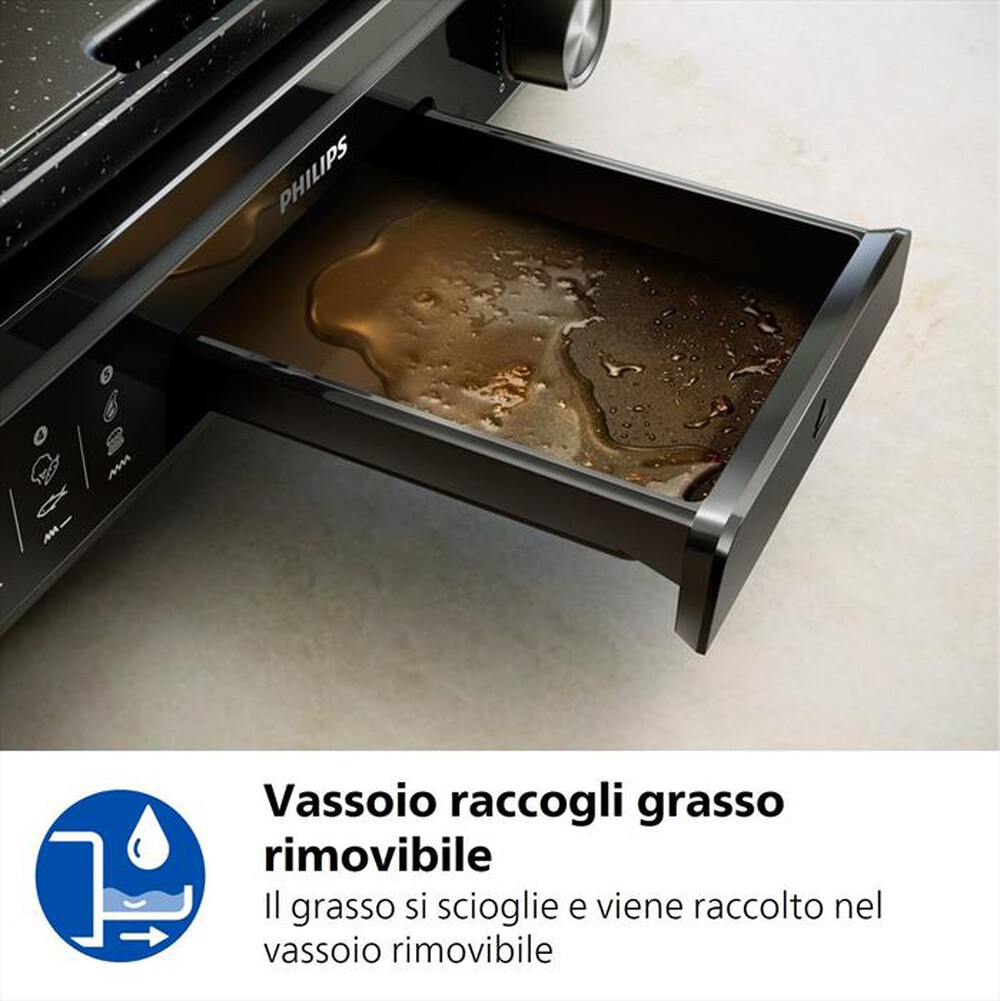 Immagine del prodotto PHILIPS - Grill da tavolo Serie 5000 HD6222/90-Alluminio