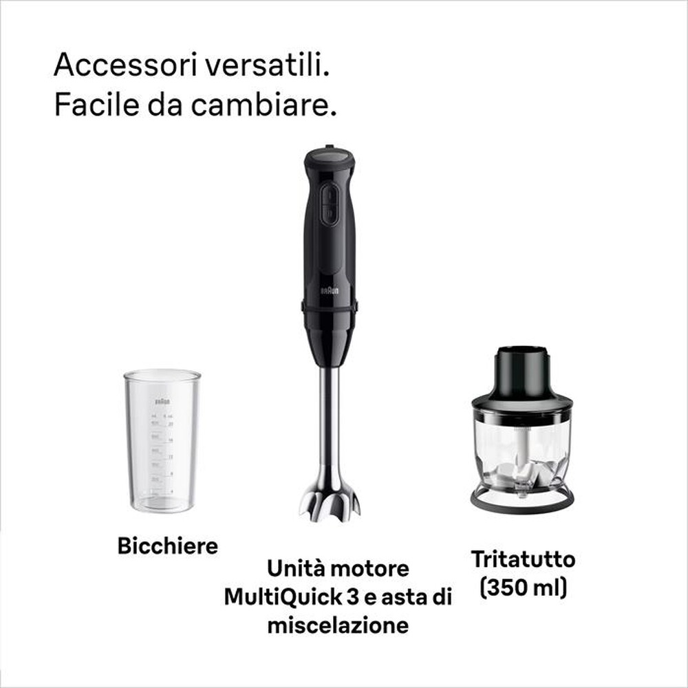 Immagine del prodotto BRAUN - Minipimer MULTIQUICK 3 MQ30201M-NERO