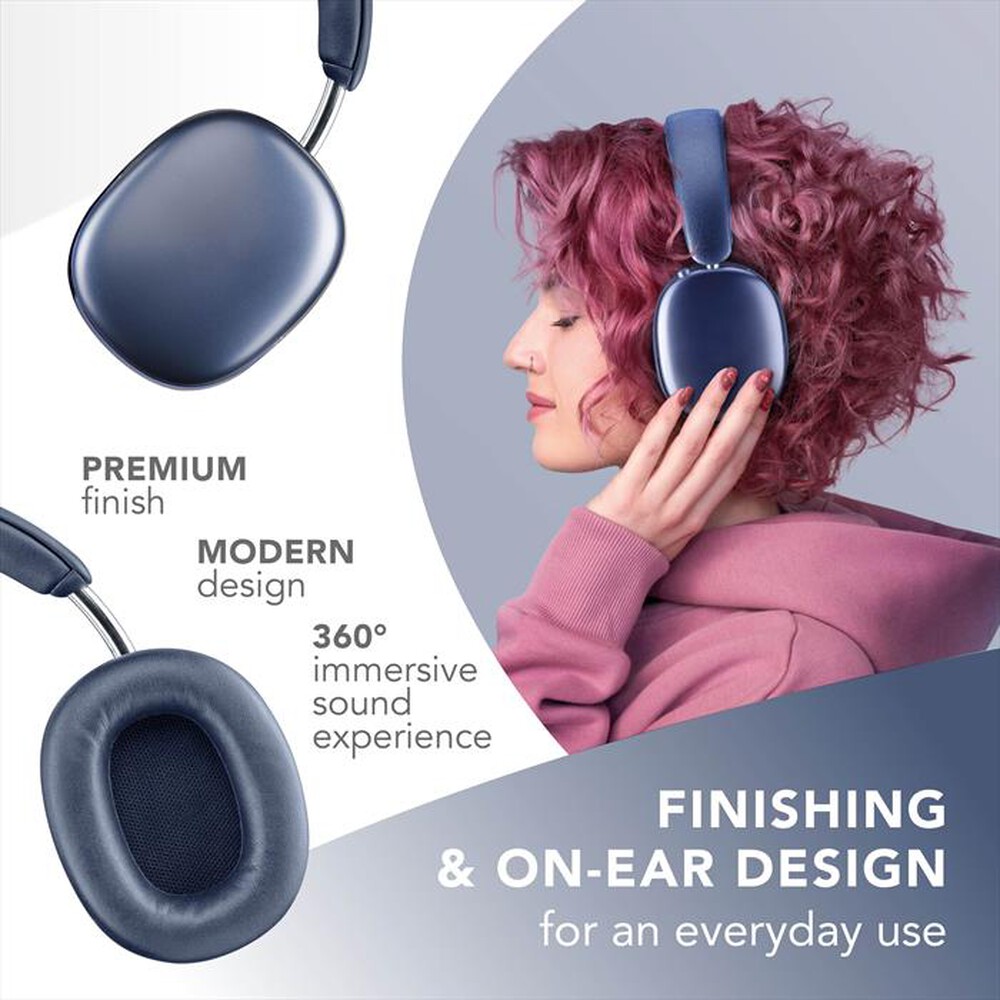 Immagine del prodotto MUSIC SOUND - Cuffia wireless BTHEADBMSAURIXB AURIX-Blu