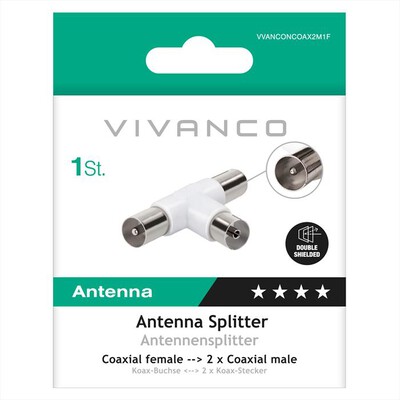 SBS - Splitter coassiale per antenna-Bianco