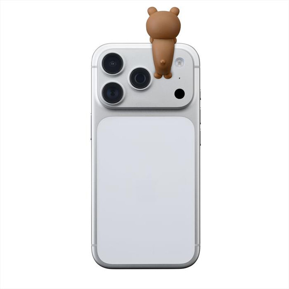 Immagine del prodotto CELLULARLINE - Mini figura adesiva in PVC a forma di orso-Marrone