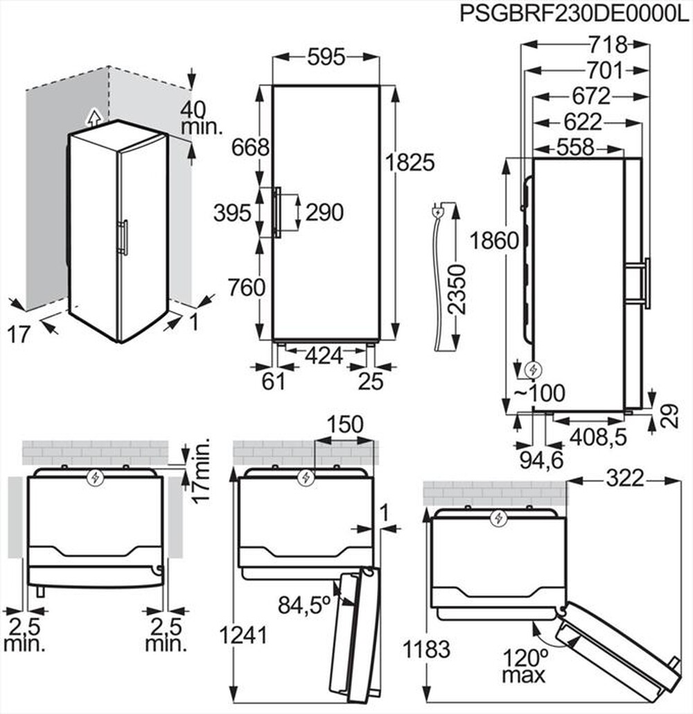 Immagine del prodotto ELECTROLUX - Frigorifero 1 porta LRS3DE39U Classe E 395 lt-Inox