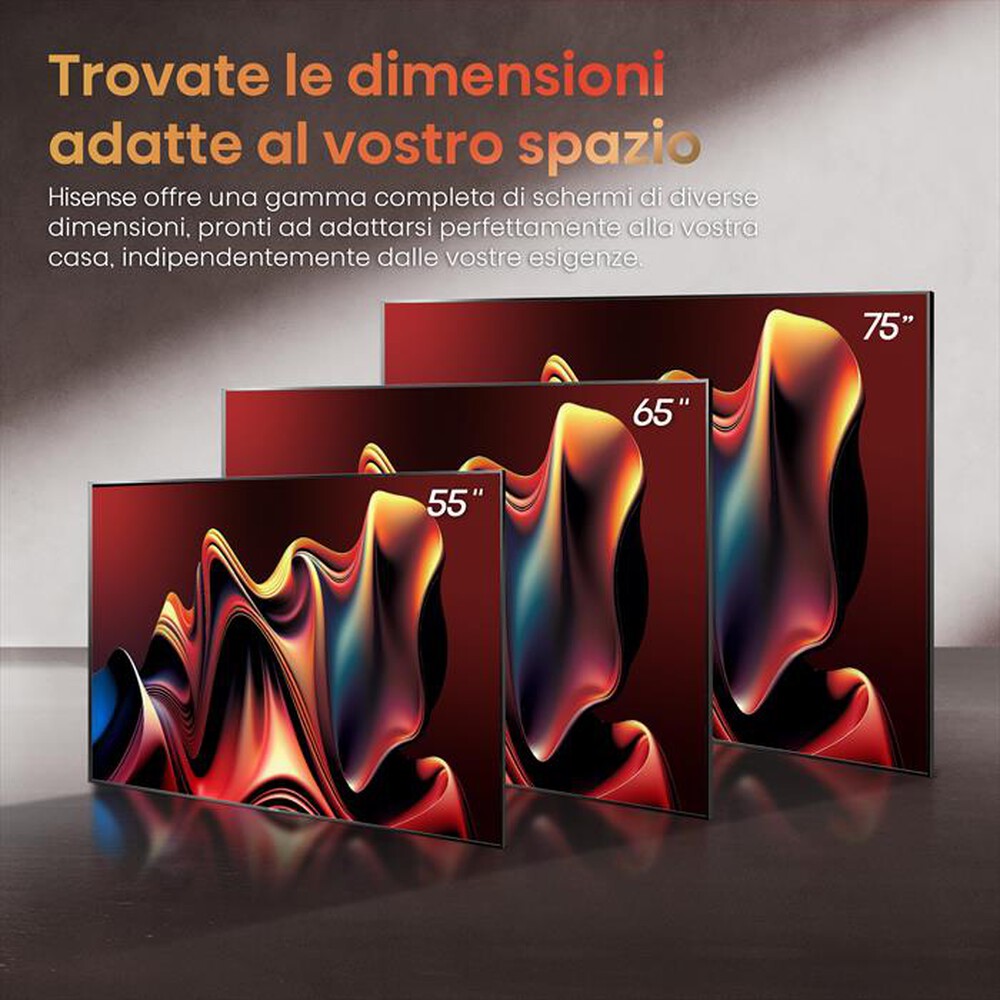 Immagine del prodotto HISENSE - Smart TV MINI LED UHD 4K 55" 55U79NQ-Metallo - Grigio Carbone