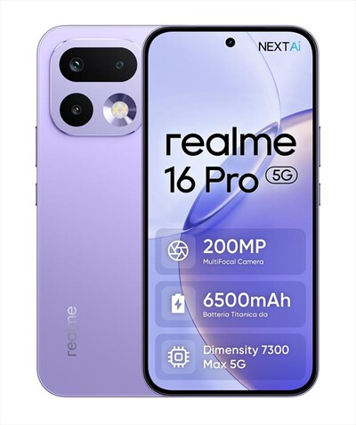 REALME - Smartphone REALME 16 PRO 5G (512GB 8GB)-Orchid Purple