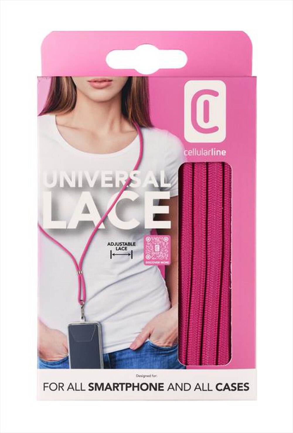 Immagine del prodotto CELLULARLINE - Laccio Universale UNIVERSALLACE2P-Rosa