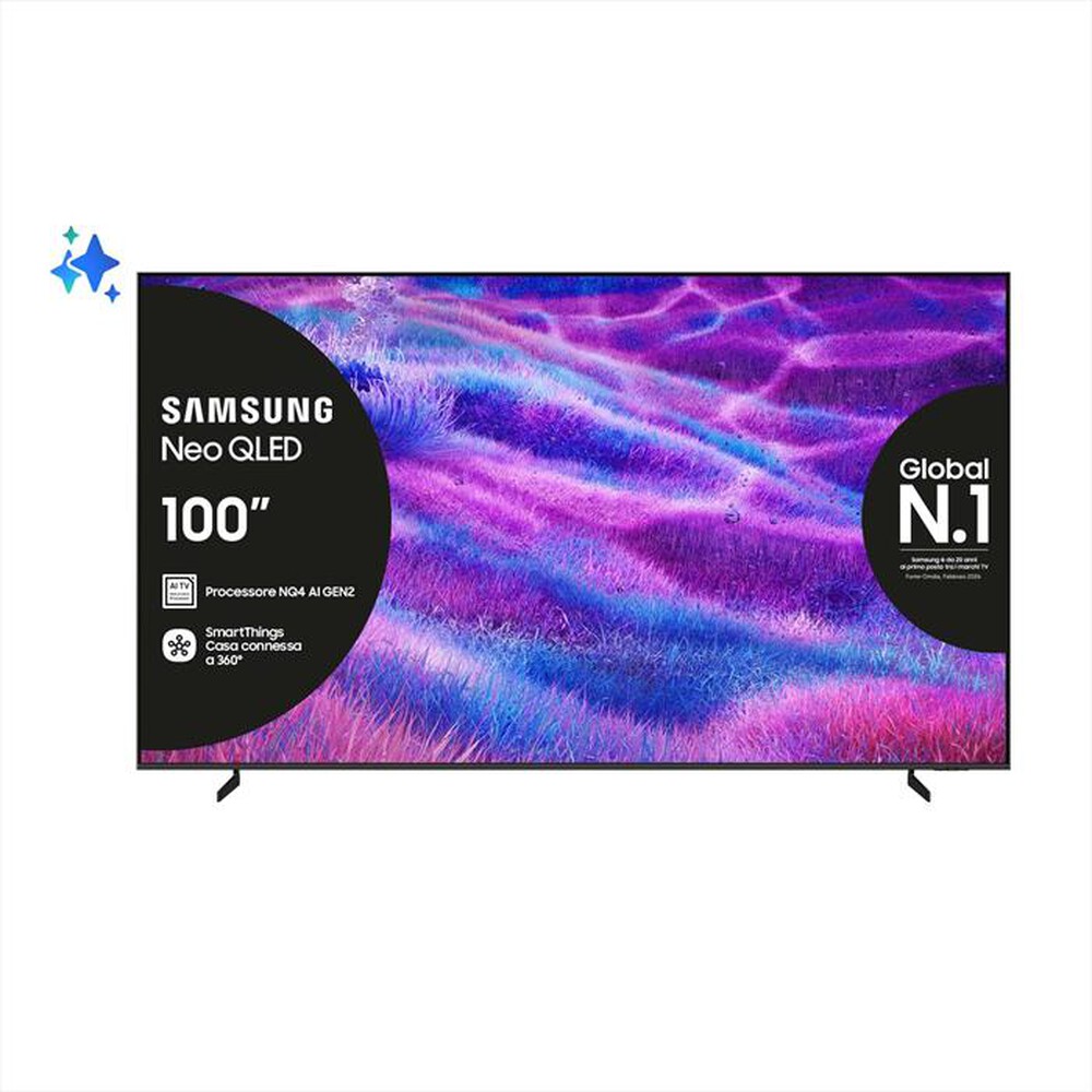 SAMSUNG - Smart TV MINI LED UHD 4K 100" QE100QN80FUXZT-Carbon Silver