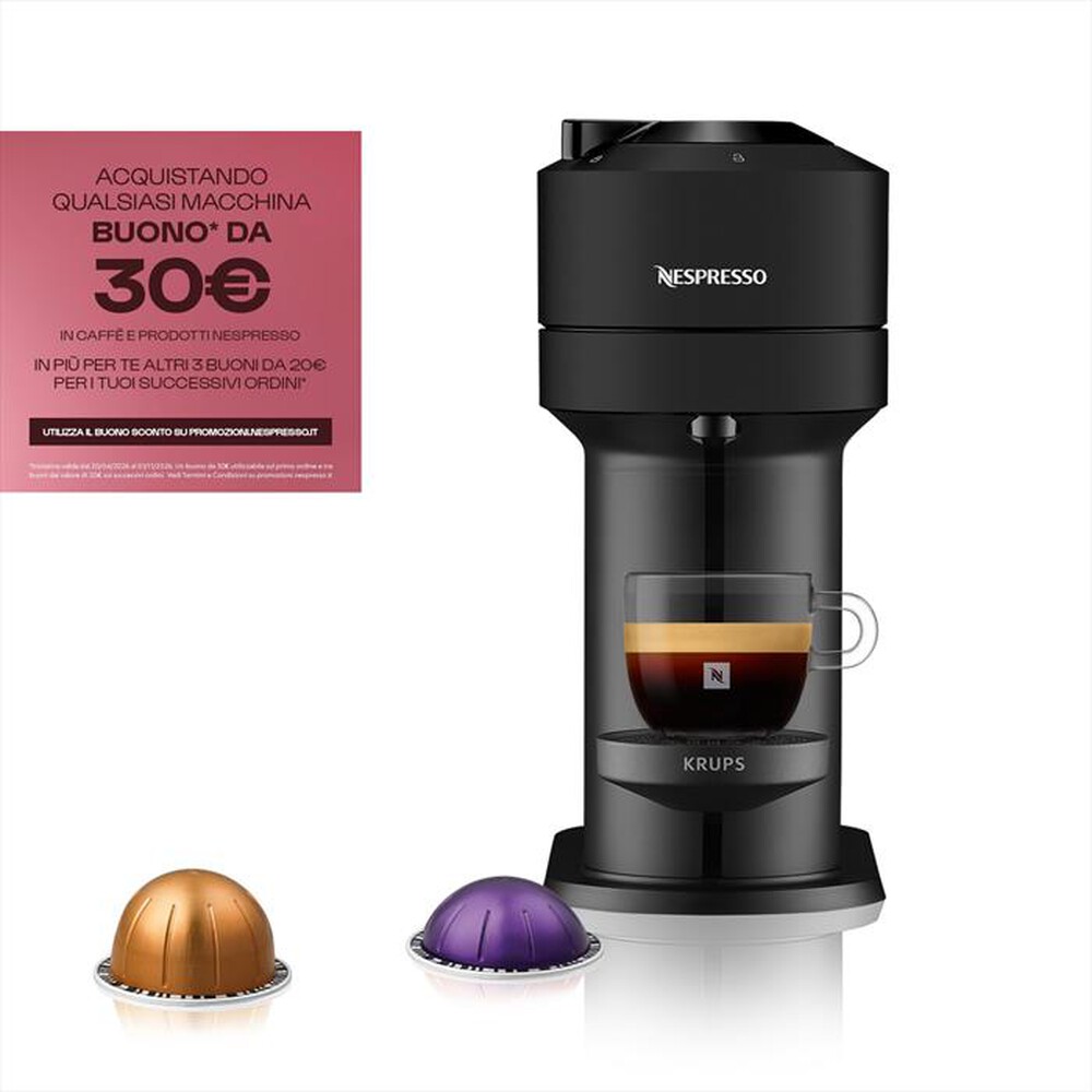 Immagine del prodotto KRUPS - Macchina da caff&egrave; XN910N Vertuo Next Nespresso-Nero opaco
