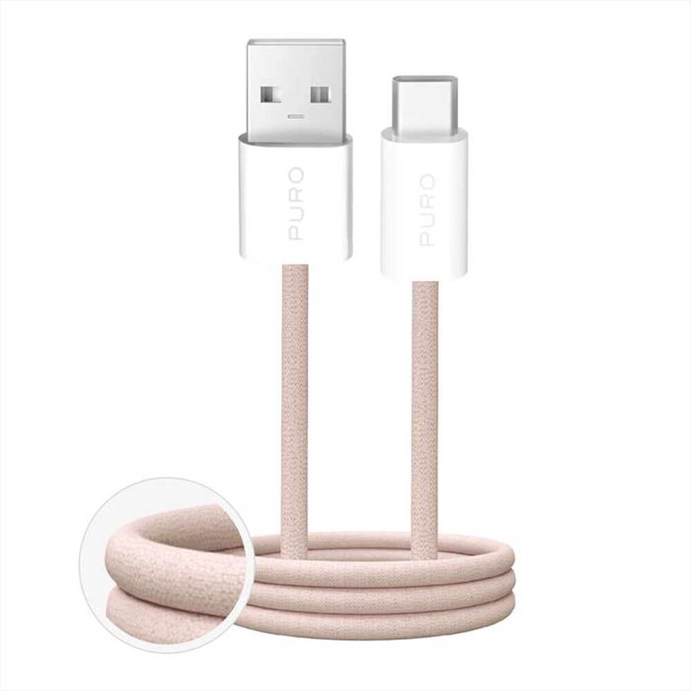 Immagine del prodotto PURO - Cavo in tessuto FABRIK da USB-A a USB-C-Sandshell