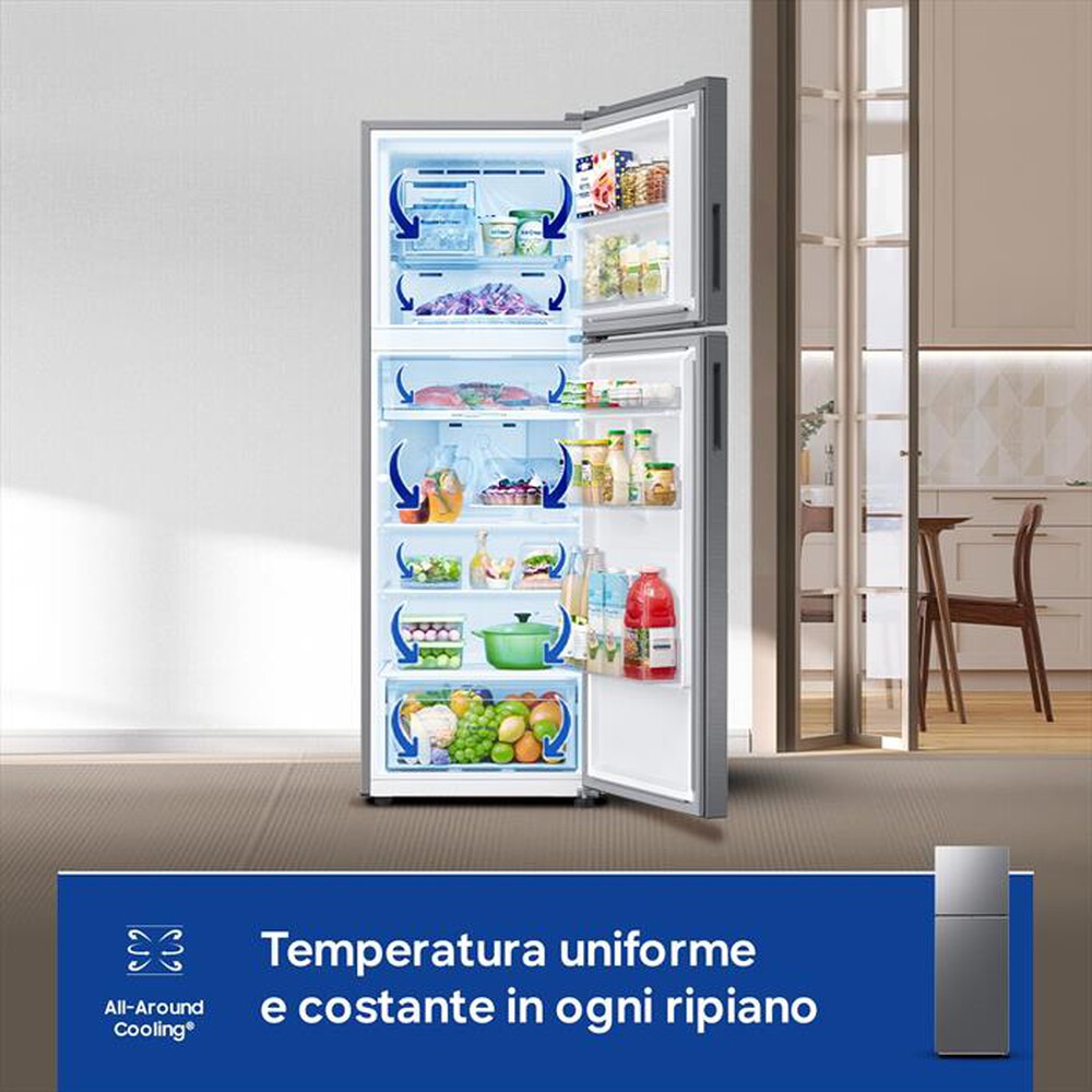 Immagine del prodotto SAMSUNG - Frigorifero 2 porte RT31CG5624S9ES Classe E 297 lt-Metal Inox
