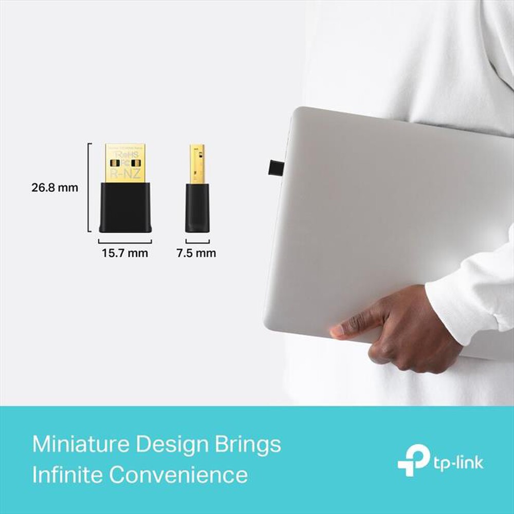 Immagine del prodotto TP-LINK - ARCHER TX1800U NANO AX1800 WI-FI 6 USB-Nero