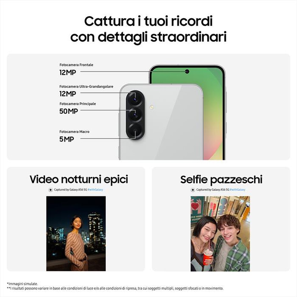 Immagine del prodotto VODAFONE - SAMSUNG Galaxy A56 5G 128GB EE-Black