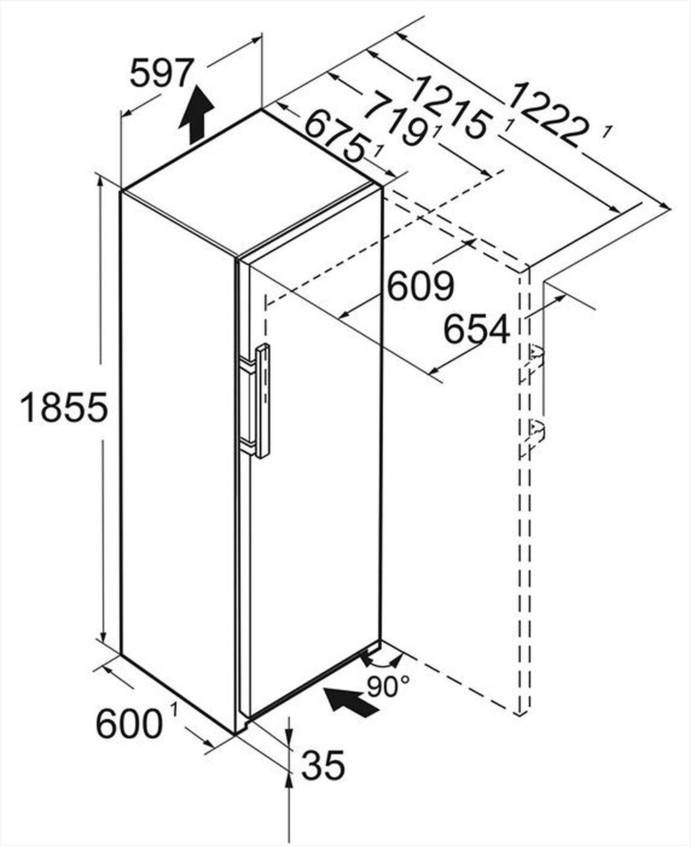 Immagine del prodotto LIEBHERR - Frigorifero 1 porta RSDD 5250-20 Classe D 401 lt-Acciaio SmartSteel / Silver